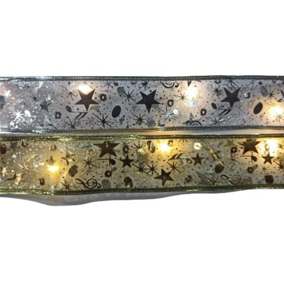 Christmas Ribbon Fairy Lights - 2M/6.5ft /20 Led, Decoration Glow Ribbon Lights - Picture 7 of 9